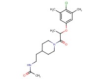 N-(2-{1-[2-(4-chloro-3,5-dimethylphenoxy)propanoyl]-4-piperidinyl}ethyl)acetamide