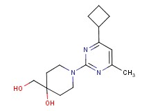1-(4-cyclobutyl-6-methylpyrimidin-2-yl)-4-(hydroxymethyl)piperidin-4-ol