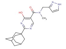 2-(1-adamantyl)-4-hydroxy-N-methyl-N-(1H-pyrazol-3-ylmethyl)pyrimidine-5-carboxamide