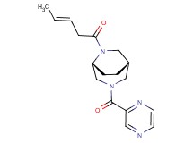 (1S*,5R*)-6-[(3E)-3-pentenoyl]-3-(2-pyrazinylcarbonyl)-3,6-diazabicyclo[3.2.2]nonane