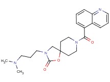 3-[3-(dimethylamino)propyl]-8-(quinolin-5-ylcarbonyl)-1-oxa-3,8-diazaspiro[4.5]decan-2-one