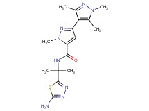 N-[1-(5-amino-1,3,4-thiadiazol-2-yl)-1-methylethyl]-1,1',3',5'-tetramethyl-1H,1'H-3,4'-bipyrazole-5-carboxamide