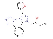 1-{3-(2-furyl)-5-[2-(1H-tetrazol-5-yl)phenyl]-1H-1,2,4-triazol-1-yl}butan-2-ol