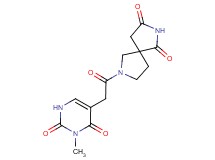 7-[(3-methyl-2,4-dioxo-1,2,3,4-tetrahydropyrimidin-5-yl)acetyl]-2,7-diazaspiro[4.4]nonane-1,3-dione