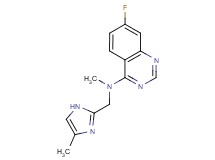 7-fluoro-N-methyl-N-[(4-methyl-1H-imidazol-2-yl)methyl]quinazolin-4-amine