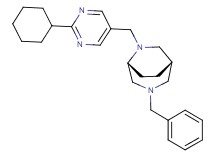 (1S*,5R*)-3-benzyl-6-[(2-cyclohexylpyrimidin-5-yl)methyl]-3,6-diazabicyclo[3.2.2]nonane