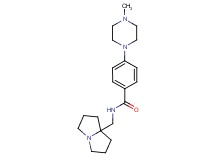 4-(4-methylpiperazin-1-yl)-N-(tetrahydro-1H-pyrrolizin-7a(5H)-ylmethyl)benzamide