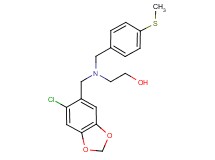 2-{[(6-chloro-1,3-benzodioxol-5-yl)methyl][4-(methylthio)benzyl]amino}ethanol