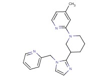 4-methyl-2-{3-[1-(2-pyridinylmethyl)-1H-imidazol-2-yl]-1-piperidinyl}pyridine