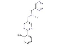 N-methyl-1-[2-(2-methylphenyl)pyrimidin-5-yl]-N-(pyrazin-2-ylmethyl)methanamine
