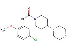 N-(5-chloro-2-methoxyphenyl)-4-thiomorpholin-4-ylpiperidine-1-carboxamide
