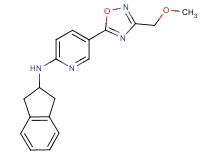 N-(2,3-dihydro-1H-inden-2-yl)-5-[3-(methoxymethyl)-1,2,4-oxadiazol-5-yl]-2-pyridinamine