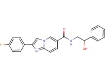 2-(4-fluorophenyl)-N-(2-hydroxy-2-phenylethyl)imidazo[1,2-a]pyridine-6-carboxamide