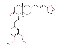 (4aR*,8aS*)-1-[2-(3,4-dimethoxyphenyl)ethyl]-6-[(2E)-3-(2-furyl)-2-propen-1-yl]octahydro-1,6-naphthyridin-2(1H)-one