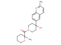 4-(2-methylquinolin-6-yl)-1-[(2-methyltetrahydro-2H-pyran-2-yl)carbonyl]piperidin-4-ol