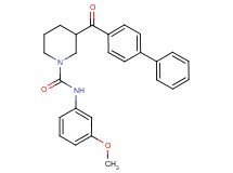 3-(4-biphenylylcarbonyl)-N-(3-methoxyphenyl)-1-piperidinecarboxamide