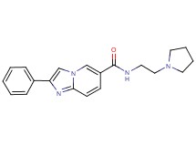 2-phenyl-N-(2-pyrrolidin-1-ylethyl)imidazo[1,2-a]pyridine-6-carboxamide