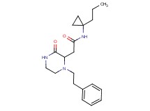 2-[3-oxo-1-(2-phenylethyl)-2-piperazinyl]-N-(1-propylcyclopropyl)acetamide