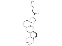 7-(2,3-dimethoxybenzyl)-2-[3-(methylthio)propanoyl]-2,7-diazaspiro[4.5]decan-6-one