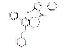 4-[(5-methyl-3-phenyl-4-isoxazolyl)carbonyl]-7-(3-pyridinyl)-9-(tetrahydro-2H-pyran-2-ylmethoxy)-2,3,4,5-tetrahydro-1,4-benzoxazepine