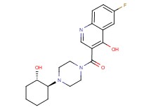 6-fluoro-3-({4-[(1S*,2S*)-2-hydroxycyclohexyl]piperazin-1-yl}carbonyl)quinolin-4-ol