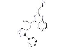 2-(2-aminoethyl)-N-methyl-N-[(5-phenyl-1H-pyrazol-4-yl)methyl]quinazolin-4-amine