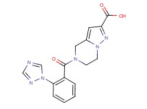 5-[2-(1H-1,2,4-triazol-1-yl)benzoyl]-4,5,6,7-tetrahydropyrazolo[1,5-a]pyrazine-2-carboxylic acid