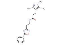 N-[2-(5-phenyl-1,2,4-oxadiazol-3-yl)ethyl]-3-(1,3,5-trimethyl-1H-pyrazol-4-yl)propanamide