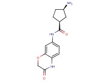 (1S*,3R*)-3-amino-N-(3-oxo-3,4-dihydro-2H-1,4-benzoxazin-7-yl)cyclopentanecarboxamide