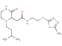 2-[1-(3-methylbutyl)-3-oxo-2-piperazinyl]-N-{2-[(5-methyl-1,3,4-thiadiazol-2-yl)thio]ethyl}acetamide