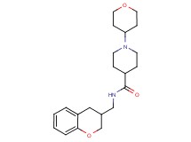 N-(3,4-dihydro-2H-chromen-3-ylmethyl)-1-(tetrahydro-2H-pyran-4-yl)piperidine-4-carboxamide