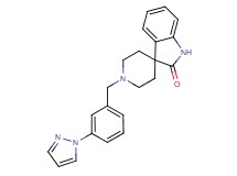1'-[3-(1H-pyrazol-1-yl)benzyl]spiro[indole-3,4'-piperidin]-2(1H)-one