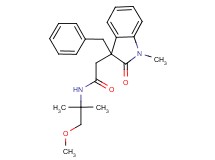 2-(3-benzyl-1-methyl-2-oxo-2,3-dihydro-1H-indol-3-yl)-N-(2-methoxy-1,1-dimethylethyl)acetamide