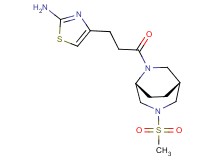 4-{3-[(1R*,5R*)-3-(methylsulfonyl)-3,6-diazabicyclo[3.2.2]non-6-yl]-3-oxopropyl}-1,3-thiazol-2-amine