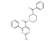 {1-[(2-methyl-4-phenyl-5-pyrimidinyl)carbonyl]-3-piperidinyl}(phenyl)methanone