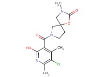 7-[(5-chloro-2-hydroxy-4,6-dimethyl-3-pyridinyl)carbonyl]-3-methyl-1-oxa-3,7-diazaspiro[4.4]nonan-2-one