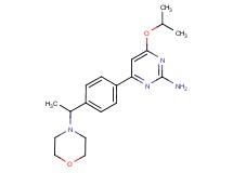4-isopropoxy-6-[4-(1-morpholin-4-ylethyl)phenyl]pyrimidin-2-amine