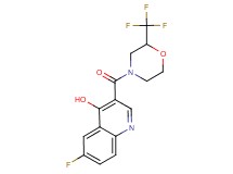 6-fluoro-3-{[2-(trifluoromethyl)morpholin-4-yl]carbonyl}quinolin-4-ol
