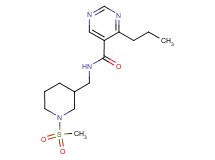 N-{[1-(methylsulfonyl)piperidin-3-yl]methyl}-4-propylpyrimidine-5-carboxamide