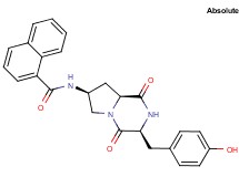 N-[(3S,7S,8aS)-3-(4-hydroxybenzyl)-1,4-dioxooctahydropyrrolo[1,2-a]pyrazin-7-yl]-1-naphthamide