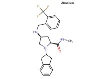 (4S)-1-(2,3-dihydro-1H-inden-2-yl)-N-methyl-4-{[2-(trifluoromethyl)benzyl]amino}-L-prolinamide