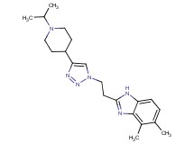 2-{2-[4-(1-isopropylpiperidin-4-yl)-1H-1,2,3-triazol-1-yl]ethyl}-4,5-dimethyl-1H-benzimidazole