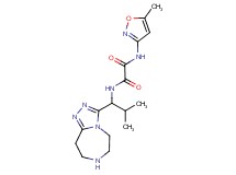 N-(5-methylisoxazol-3-yl)-N'-[2-methyl-1-(6,7,8,9-tetrahydro-5H-[1,2,4]triazolo[4,3-d][1,4]diazepin-3-yl)propyl]ethanediamide