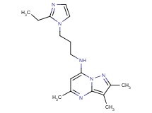 N-[3-(2-ethyl-1H-imidazol-1-yl)propyl]-2,3,5-trimethylpyrazolo[1,5-a]pyrimidin-7-amine