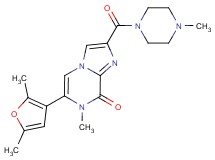 6-(2,5-dimethyl-3-furyl)-7-methyl-2-[(4-methylpiperazin-1-yl)carbonyl]imidazo[1,2-a]pyrazin-8(7H)-one