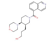 3-[(3R*,4S*)-1-(isoquinolin-5-ylcarbonyl)-4-morpholin-4-ylpiperidin-3-yl]propan-1-ol