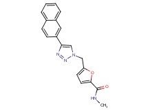 N-methyl-5-{[4-(2-naphthyl)-1H-1,2,3-triazol-1-yl]methyl}-2-furamide