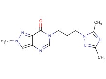 6-[3-(3,5-dimethyl-1H-1,2,4-triazol-1-yl)propyl]-2-methyl-2,6-dihydro-7H-pyrazolo[4,3-d]pyrimidin-7-one