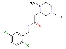 N-(2,5-dichlorobenzyl)-2-(1,4-dimethyl-2-piperazinyl)acetamide bis(trifluoroacetate)