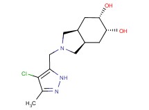 (3aR*,5R*,6S*,7aS*)-2-[(4-chloro-3-methyl-1H-pyrazol-5-yl)methyl]octahydro-1H-isoindole-5,6-diol